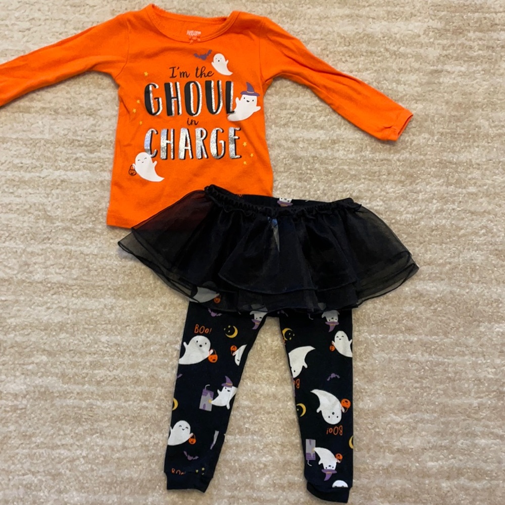 Carters Baby Girls Adorable I’m the ghoul in charge Halloween 3 piece set